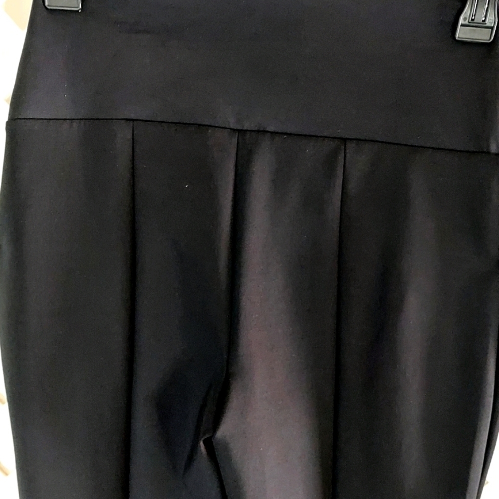 Allsaints Pants Size 8 Black Ryla Pull On Flare Legging Split Ankle New - Picture 8 of 12
